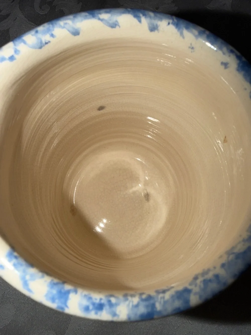 Cow Creek Pottery Pitcher, Hand-Made & Painted Bluebonnets, Vintage, 6.5” x 4.5” - Picture 7 of 10